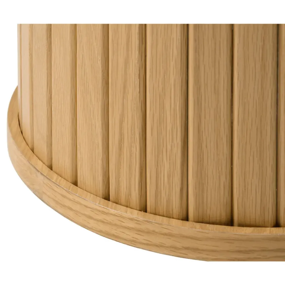 Table basse en chêne naturel d90cm - nola