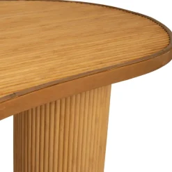 Table basse en rotin et bambou naturel 124x73cm - Saori