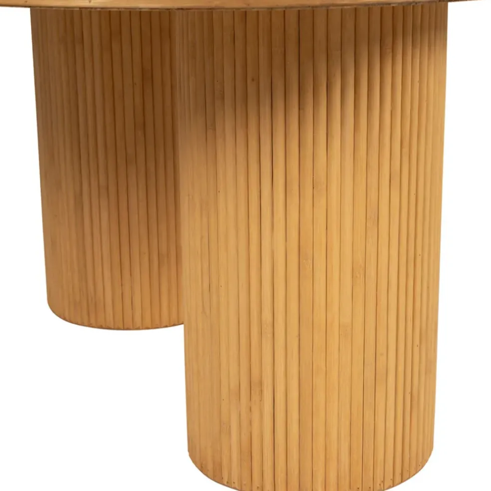 Table basse en rotin et bambou naturel 124x73cm - Saori