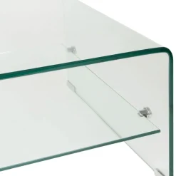 Table basse en verre trempé 110x55cm - Adela