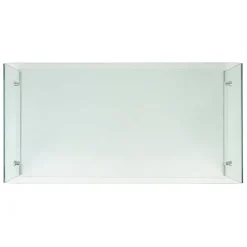 Table basse en verre trempé 110x55cm - Adela