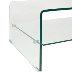 Table basse en verre trempé 110x55cm - Adela