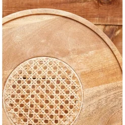 Table basse gigogne (lot de 2) en manguier naturel et fer noir - Balamea