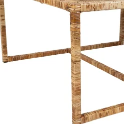 Table basse gigogne (lot de 3) en rotin naturel et fer - Pasil