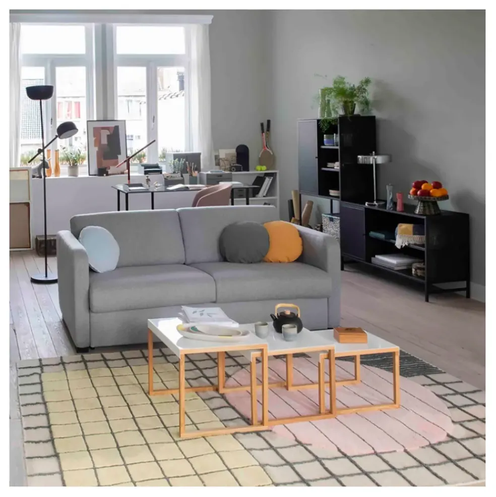 Table basse gigogne (lot de 3) en acier laqué - Kilo