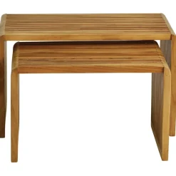 Table basse gigogne (lot de 2) en teck - Soan