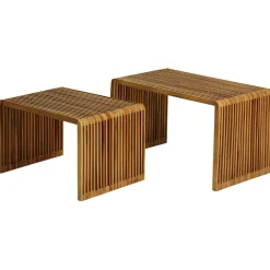 Table basse gigogne (lot de 2) en teck - Soan
