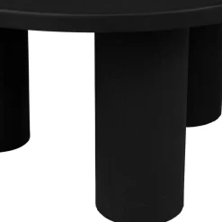 Table basse ronde 3 pieds en fer noir d70xh35cm - Organic