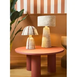 Table basse ronde 3 pieds en fer terracotta d70xh35cm - Minimal