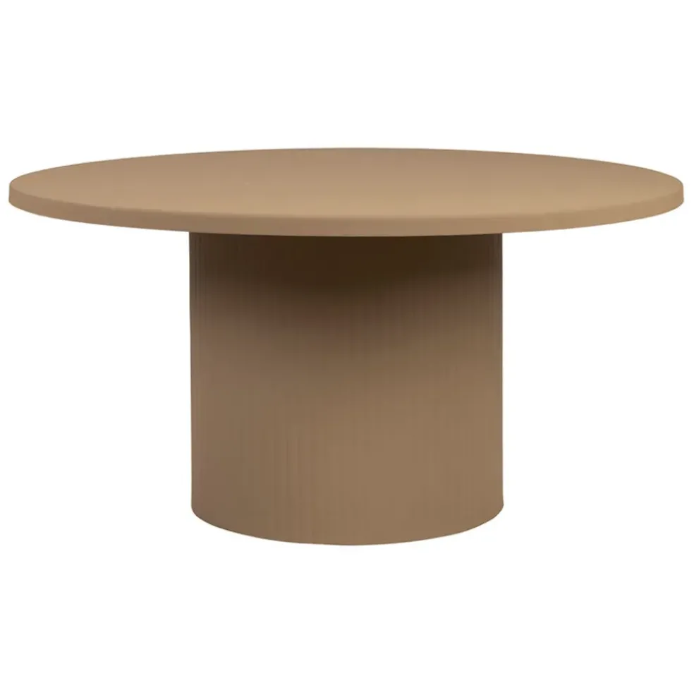 Table basse ronde en fer beige d79xh40cm - Minimal