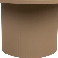 Table basse ronde en fer beige d79xh40cm - Minimal