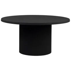 Table basse ronde en fer noir d79xh40cm - Organic