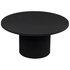 Table basse ronde en fer noir d79xh40cm - Organic