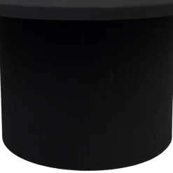 Table basse ronde en fer noir d79xh40cm - Organic