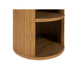 Table de chevet avec 2 niveaux en bambou naturel - Saori