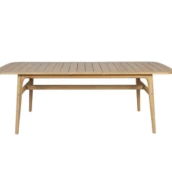 Table de jardin extensible en acacia naturel 180(+40cm)x100cm - Cavalo