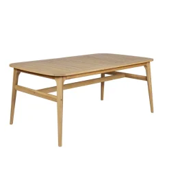 Table de jardin extensible en acacia naturel 180(+40cm)x100cm - Cavalo
