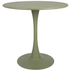 Table de jardin ronde en fer kaki d80cm - Lumi