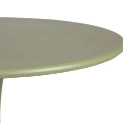 Table de jardin ronde en fer kaki d80cm - Lumi