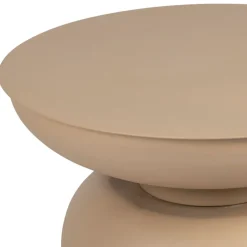 Table d'appoint en fer beige - arty D37cm