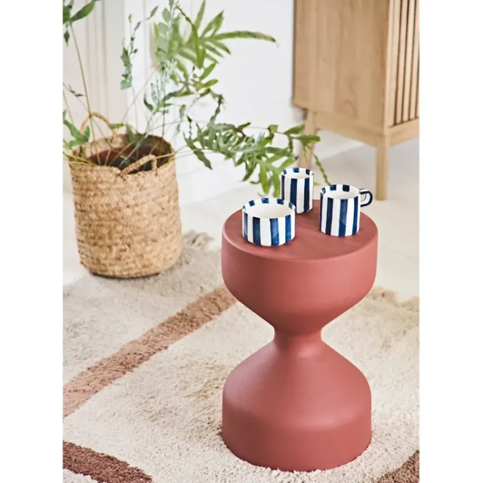 Table d'appoint en fer terracotta - Arty