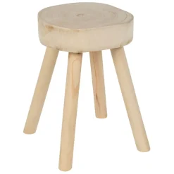 Table d'appoint ronde en paulownia naturel - Boende