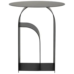 Table d'appoint ronde en fer noir d50cm - Tinel