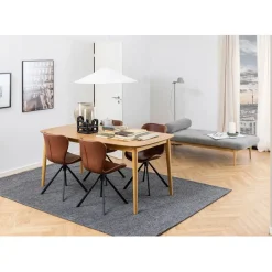 Table en Bois Naturel 180(+39)x90cm - Montreux