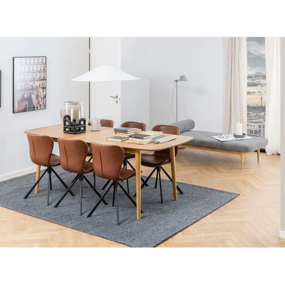 Table en Bois Naturel 180(+39)x90cm - Montreux