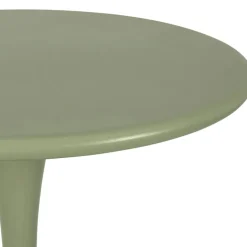 Table haute d'extérieur ronde en fer kaki d60xh100cm - Lumi
