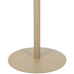 Table haute d'extérieur ronde en acier taupe d60xh100cm - Ajay