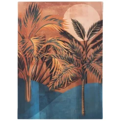 Tableau tropic terracotta et bleu 50x70cm - Gallery