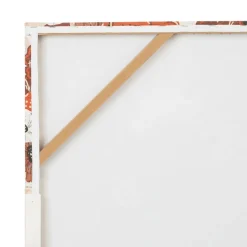 Tableau turban fleuri terra 70x100cm
