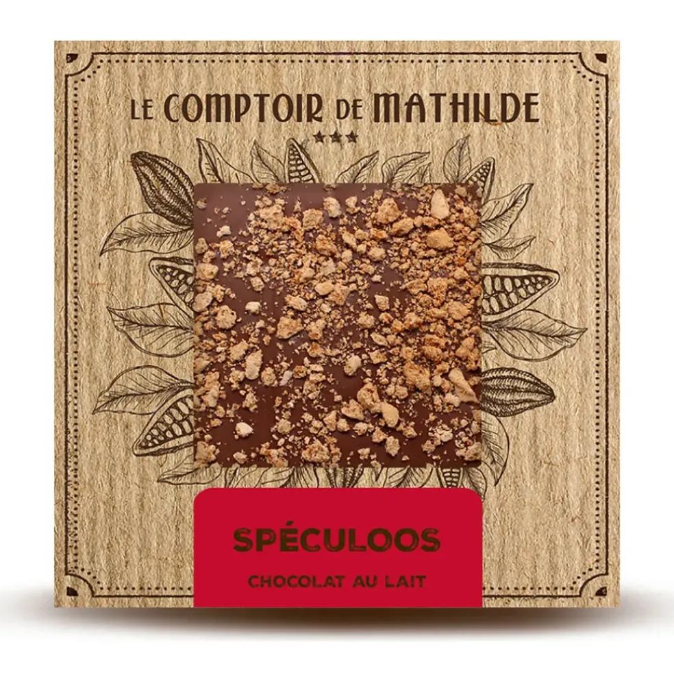 Tablette chocolat au lait speculoos 80g