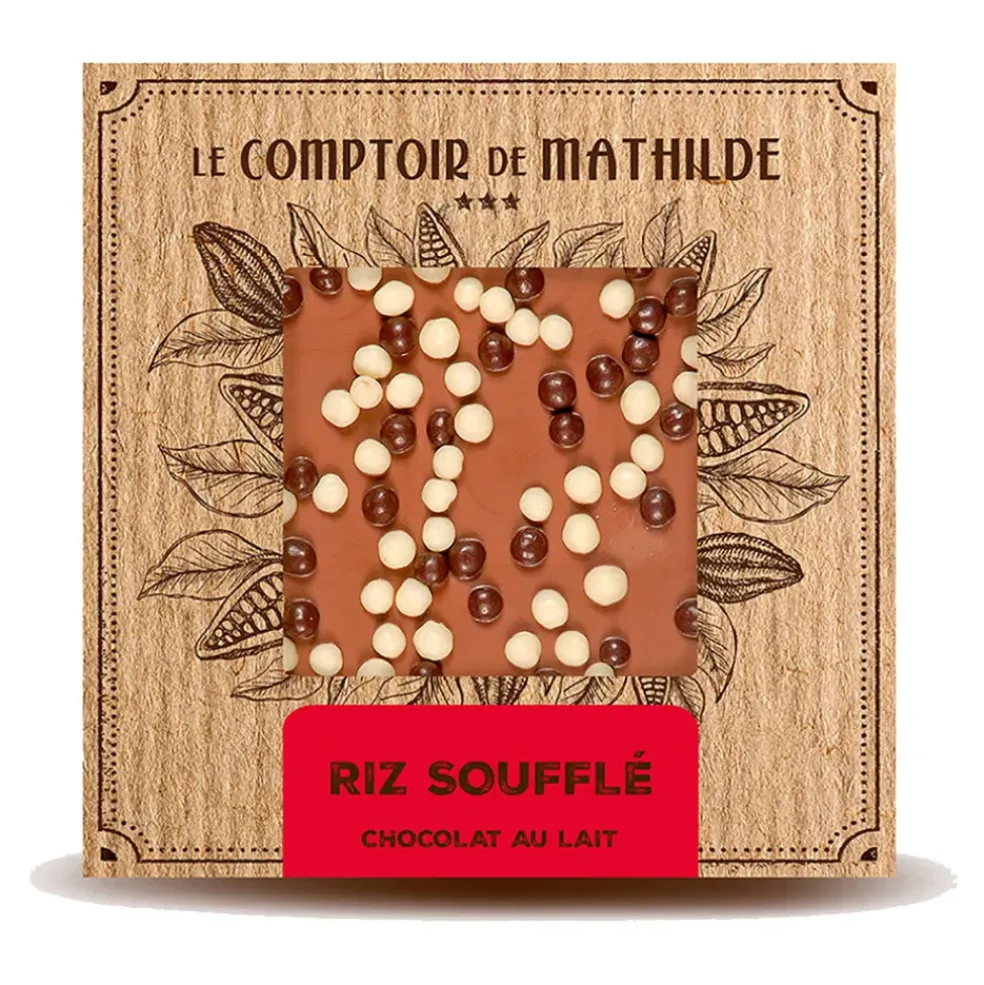 Tablette chocolat au lait riz soufflé - 80g