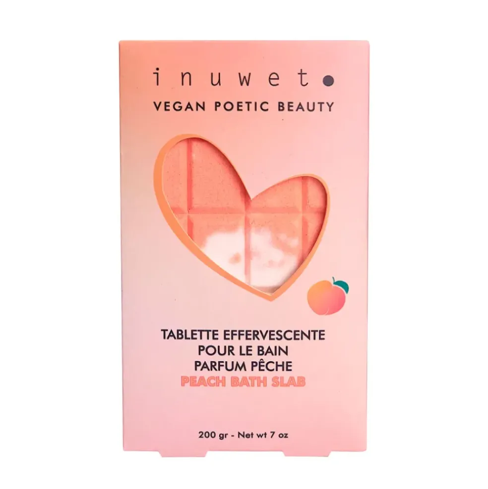 Tablette de bain effervescente parfum pèche 200g