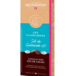 Tablette noir sel de guerande 80g