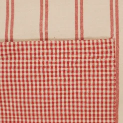 Tablier campagne rouge en coton