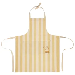 Tablier en coton beige - La Ferme