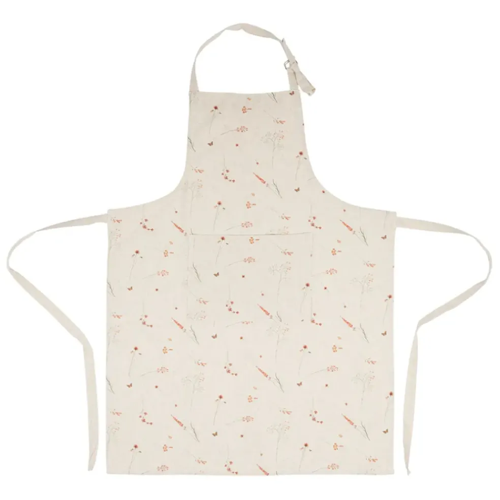 Tablier en coton beige - Lucile