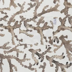 Tablier en coton blanc et marron - Estran