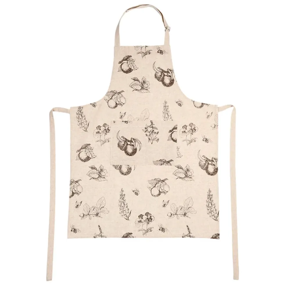 Tablier en coton et lin 68x88cm - Marie-Lise