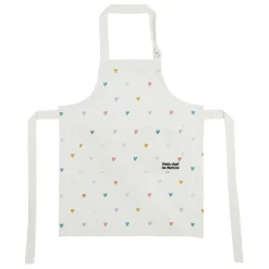 Tablier enfant en coton multicolore 55x45cm - Famille