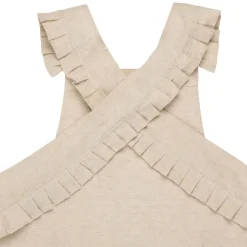 Tablier naturel en coton et lin - chambray