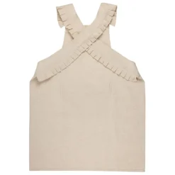 Tablier naturel en coton et lin - chambray
