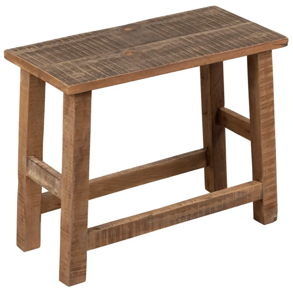 Tabouret en bois recyclé naturel - Campagne