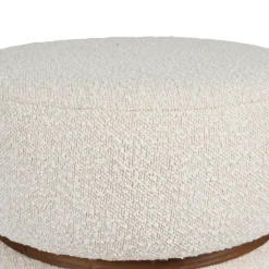 Tabouret en tissu et pin blanc - Alpinia