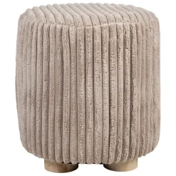 Tabouret en tissu taupe - Klosen