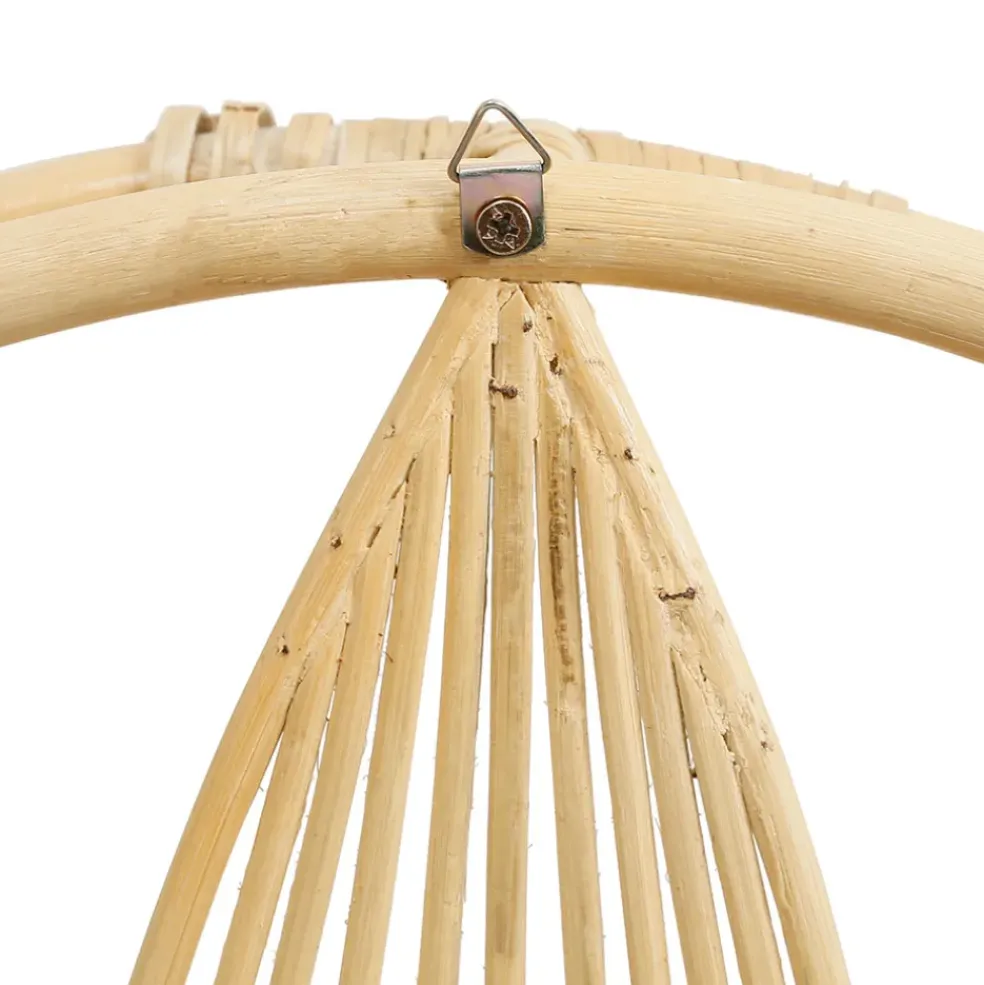 Étagère murale 2 niveaux en rotin naturel d60cm - Gispsy