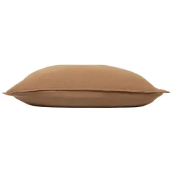 Taie d'oreiller dili tabac voile de coton 65x65cm